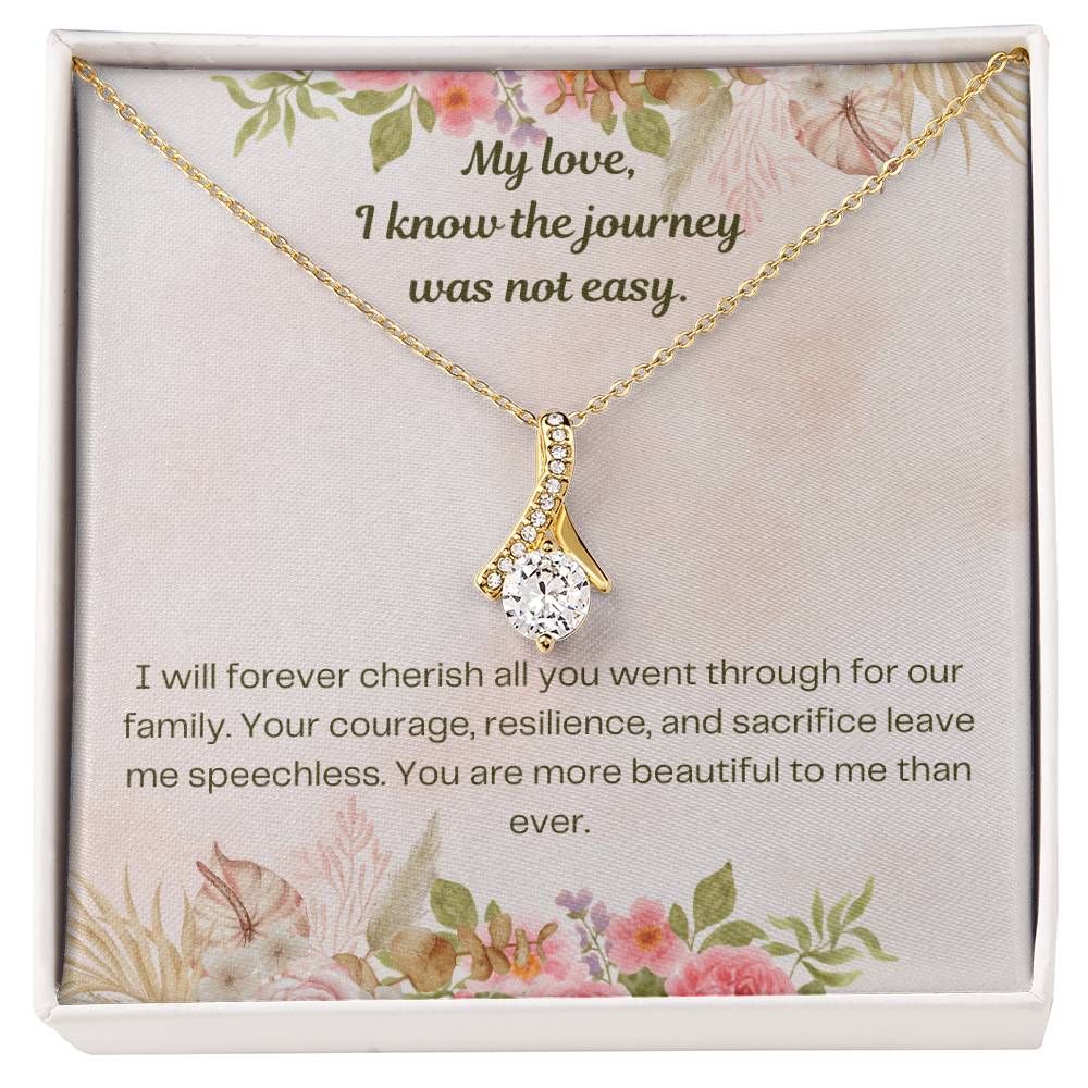 COURAGE, RESILIENCE, SACRIFICE - Push Present - Fearless Bloom Necklace