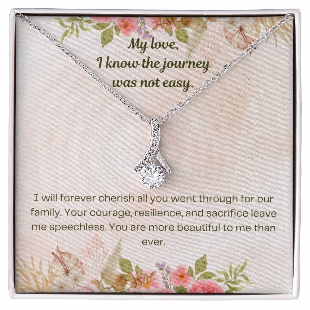 COURAGE, RESILIENCE, SACRIFICE - Push Present - Fearless Bloom Necklace